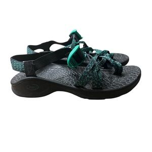CHACO ZX/2 Classic Double Strap Toe Loop in Emerald Green Outdoor Sandal Size 8